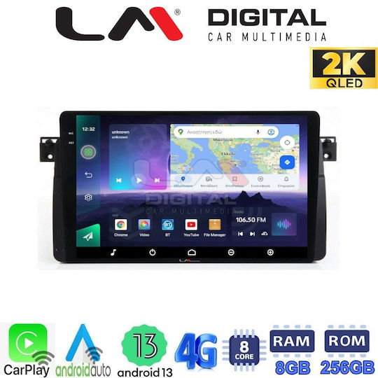 LM Digital Auto-Audiosystem für BMW Serie 3 (E46) 1998>2005 (Bluetooth/USB/WiFi/GPS/Apple-Carplay/Android-Auto)