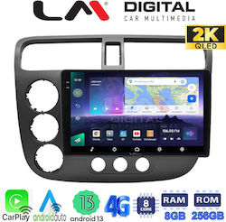 LM Digital Ηχοσύστημα Αυτοκινήτου για Honda Civic 2001 > 2006 (Bluetooth/USB/WiFi/GPS/Android-Auto)