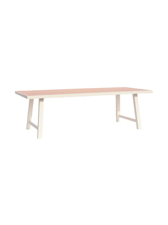 Tisch für kleine Außenbereiche Stabil Gobar White 70x70x75cm