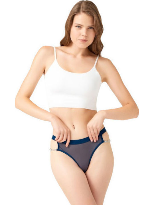 CottonHill Femeie Slip Petrol Blue
