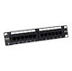 Trendnet Patch Panel Unshielded για Rack 10" 12 Θυρών cat6 Μαύρο