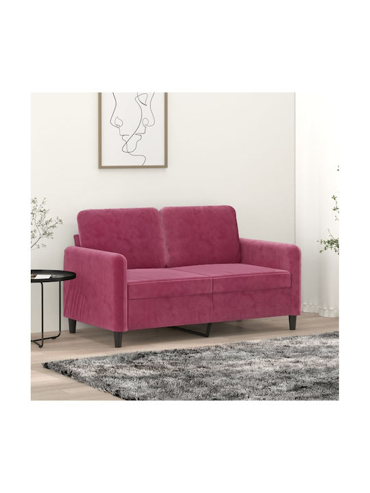 Двуместен Диван Кадифен Бордо 138x77x80см
