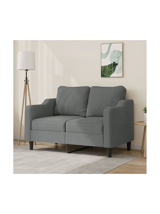 Διθέσιος Καναπές Σκούρο Γκρι 138x77x80εκ. 359352