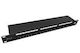 Solarix Patch Panel για Rack 1U 24 Θυρών cat5e Μαύρο