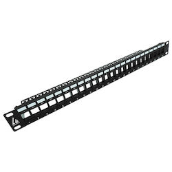 Lanview Patch Panel για Rack 1U 19" 24 Θυρών cat5e / cat6