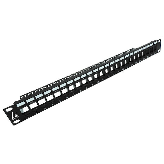 Lanview Patch Panel για Rack 1U 19" 24 Θυρών cat5e / cat6