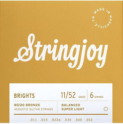 Stringjoy SJ-BB1152 Single 80/20 Bronze Acoustic Guitar String