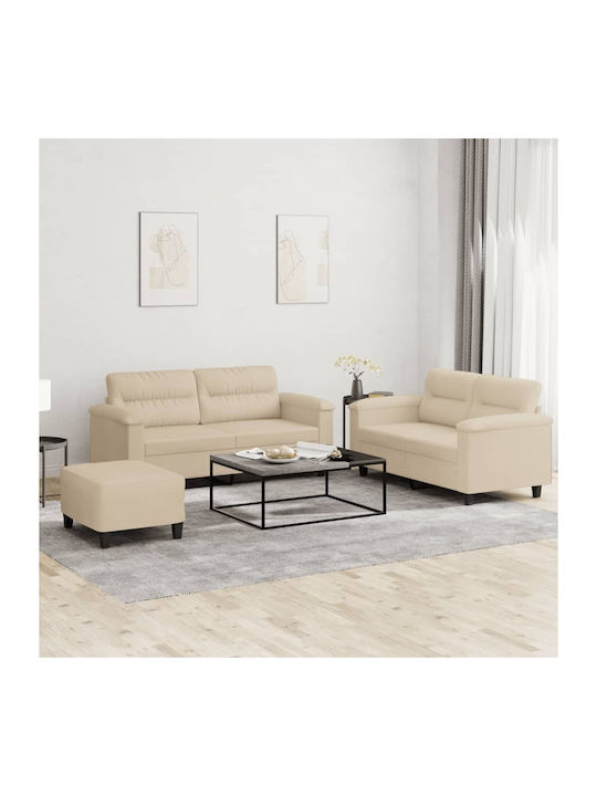 Σετ Σαλονιού 3-Sitzer & 2-Sitzer & Hocker