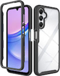 Techsuit Defense360 Pro Silicone Set with Glass Black (Galaxy A15)