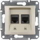 Schneider Electric Sedna Διπλή Πρίζα Δικτύου RJ...