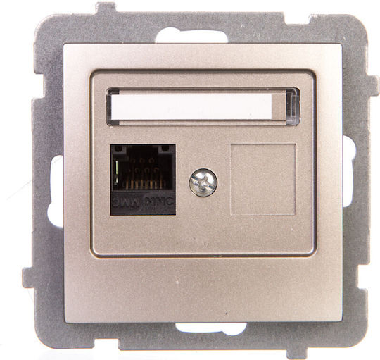 Ospel Einzeln Netzwerksteckdose RJ45 Ohne Rahmen GPK-1G/K/M/45