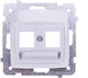 Ospel Διπλή Πρίζα Δικτύου RJ45 σε Λευκό Χρώμα GPK-2S P 00