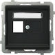 Ospel Network Socket RJ45 in Black Color GPK-1R...