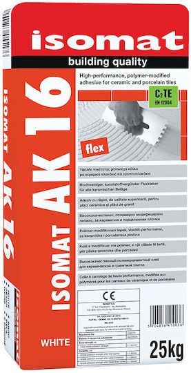 Isomat AK 16 Tile Adhesive White 25kg