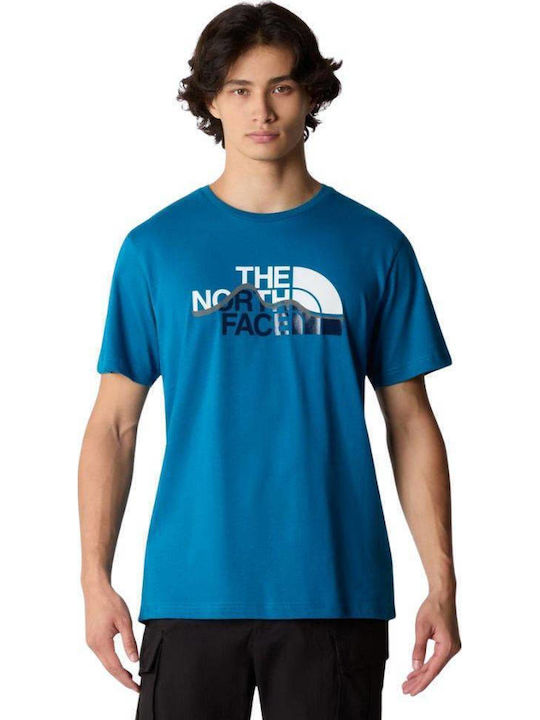 The North Face Mountain Line T-shirt Adriatic Blue