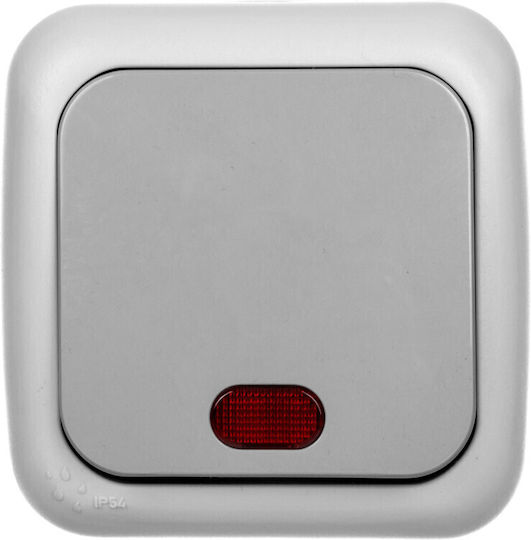 Viko Viko Wall Push Button Switch with Frame in Gray Color 90555519