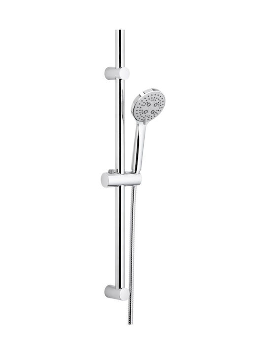 KFA Höhenverstellbare Duschsäule Ohne Batterie 63cm Silber