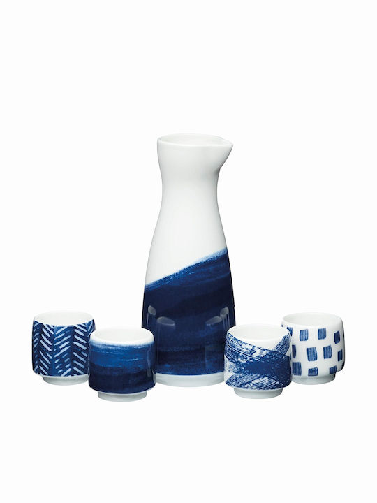 Kitchen Craft Ceramic Liqueur Decanter with Stopper Orange 400ml 5pcs