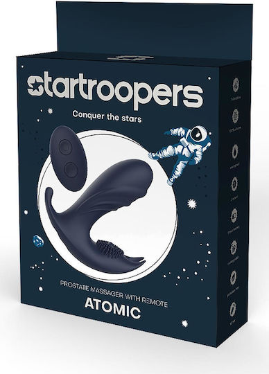 Dream Toys Startroopers Πρωκτικός Δονητής με Δυνατότητα Ασύρματης Λειτουργίας Μαύρος 18.8cm