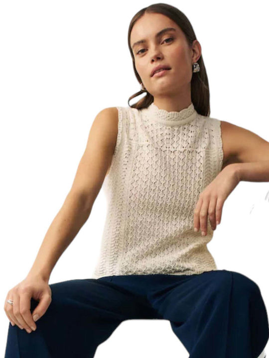 Emme Marella Women's Sleeveless Sweater White