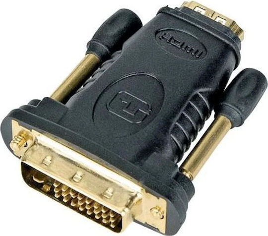 PremiumCord Μετατροπέας HDMI / DVI-D male σε HDMI / DVI-D female 1τμχ KPHDMA-2