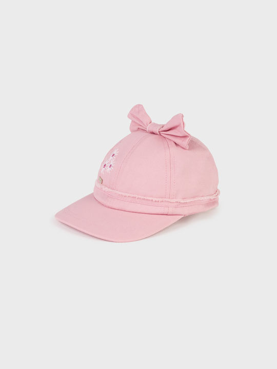 Mayoral Kids' Hat Jockey Fabric Pink