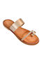 Sandale Casual Damă Din Piele Rose Gold
