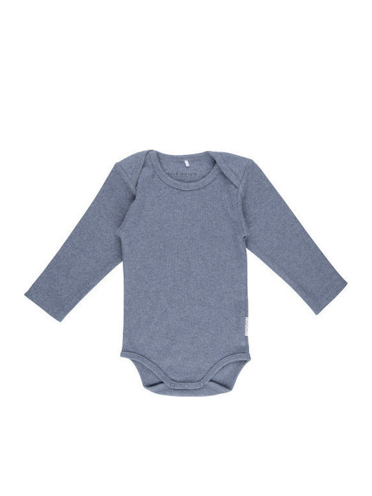 Little Dutch Baby Bodysuit Long-Sleeved Melange Blue