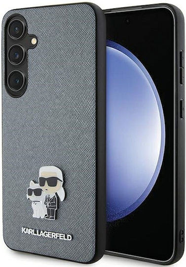 Karl Lagerfeld Saffiano Karl Back Cover Plastic / Leather Gray (Galaxy S24+)