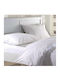 MayHome Super-Double Bed Sheets Set With Rubber Hugger 160x200+30cm White 4 Pieces