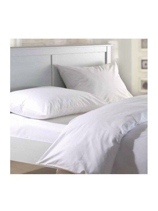 MayHome Σετ Σεντόνια Μονά με Λάστιχο 100x200+25εκ. Λευκό (3τμχ)