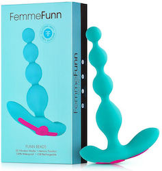 FemmeFunn Anal Beads with Vibration Turquoise