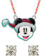 Peers Hardy Mickey - Xmas Set & Colier Cercei Copii Studs Cu Pietre