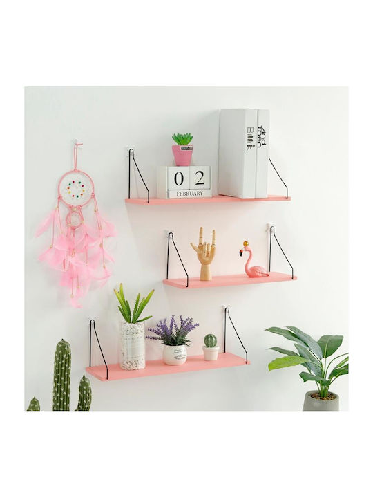 Ράφι Τοίχου Pink 40x15.8x16.5εκ.
