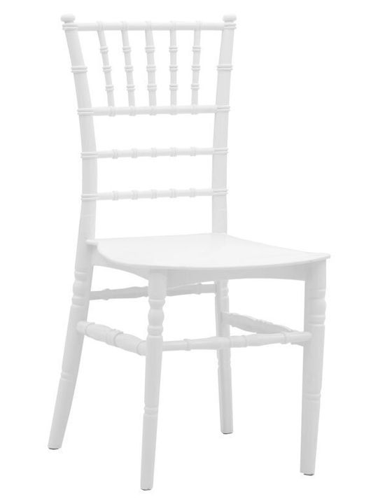 Καρέκλα Catering Πολυπροπυλενίου Λευκό 40x45x90εκ.