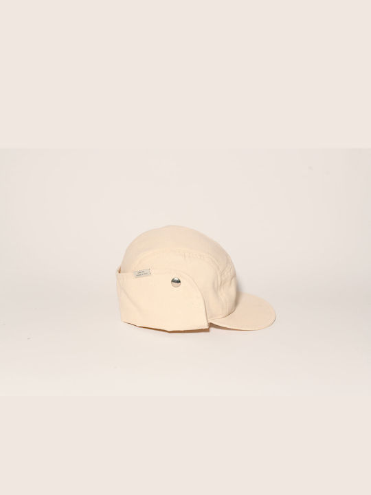 KiETLA Kids' Hat Jockey Fabric Sunscreen Beige
