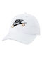Nike Παιδικό Καπέλο Jockey Υφασμάτινο Cap Λευκό