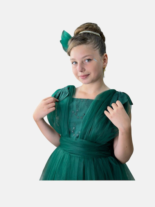 Παιδικό Φόρεμα Τούλινο Πράσινο