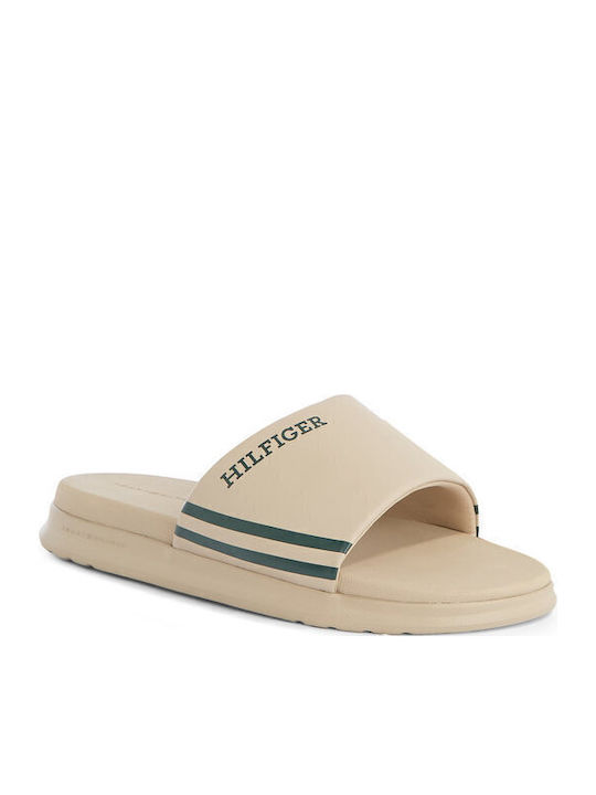 Tommy Hilfiger Ανδρικά Slides Μπεζ