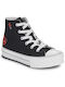 Converse Παιδικά Sneakers High Eva Lift Μαύρα