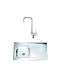 Inter Ceramic Alpaca ICSETICF71921747119ICK10060R Drop-In Мивка Десен Inox Ш100xД60см Сребрист