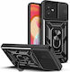 Mad Mask Camshield Armor Back Cover Plastic / Silicon Negru (Samsung Galaxy A04e, F04)