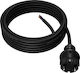 AWTools Waterproof Extension Cable Cord 3 x 1mm²/1.5m Black