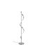Trio Lighting Isabel LED Φωτιστικό Δαπέδου Υ120xΜ20εκ. με Φυσικό Λευκό Φως 2600lm Γκρι
