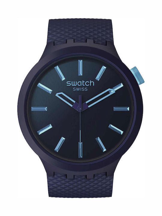 Swatch Swatch Women's Watch with Blue Rubber Strap