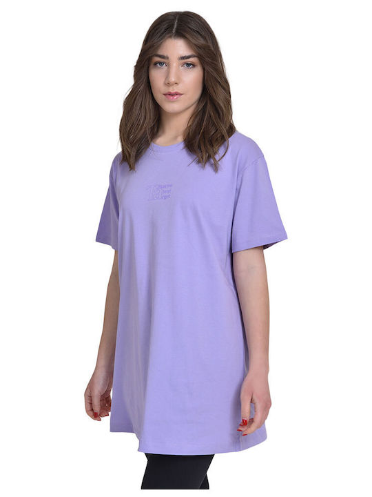 Target Women's Summer Blouse Cotton Short Sleeve Polka Dot Purple