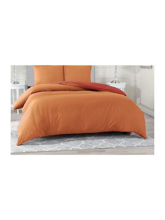 MayHome Σετ Σεντόνια Υπέρδιπλα με Λάστιχο 170x200+30εκ. Κεραμιδί (4τμχ)