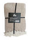 TnS TnS Throws & Couch Blankets Three-Seater Sofa Throw 170x270cm Light Brown