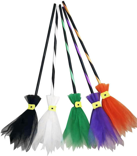 Carnival Broom White for Halloween