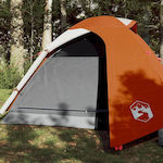 vidaXL Σκηνή Camping Πορτοκαλί με Διπλό Πανί για 2 Άτομα 264x210x120εκ.